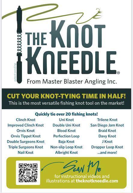  KNOT KNEEDLE - Designed to Tie Your Knots with Ease and Keep  You Fishing Longer (2-Pack W/Zingers) : Sports & Outdoors