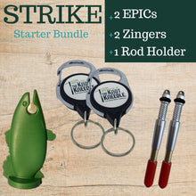 Load image into Gallery viewer, Strike Starter Bundle: 2 EPIC + 2 Zingers + Rod Holder + Lite - The Knot Kneedle
